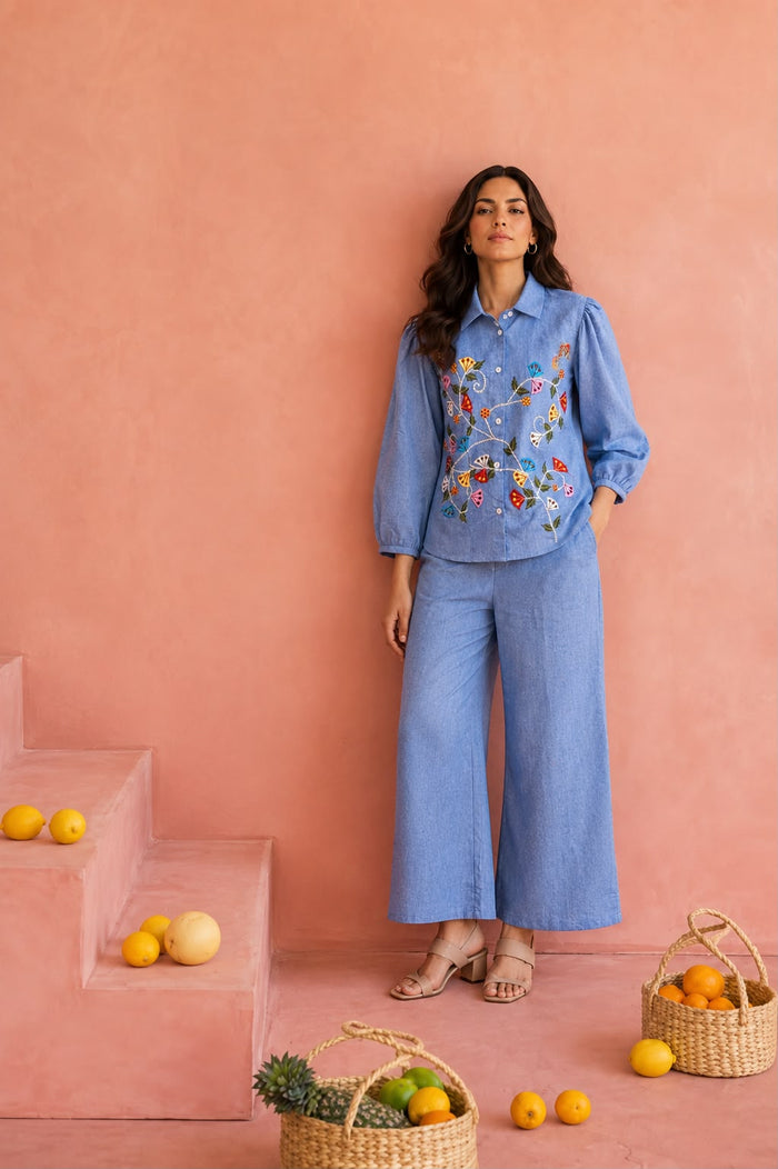 Blooming Bough coord set BLUE