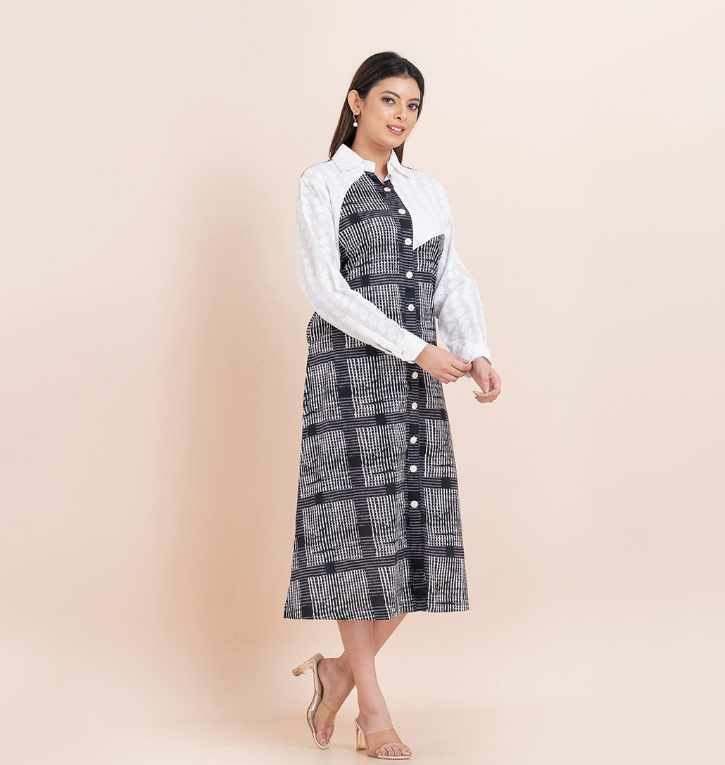 Chess Shirt Dress