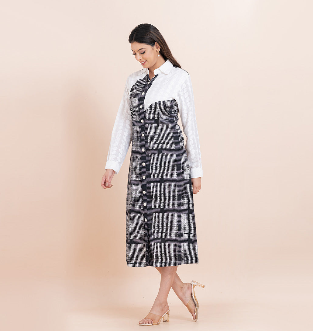Chess Shirt Dress