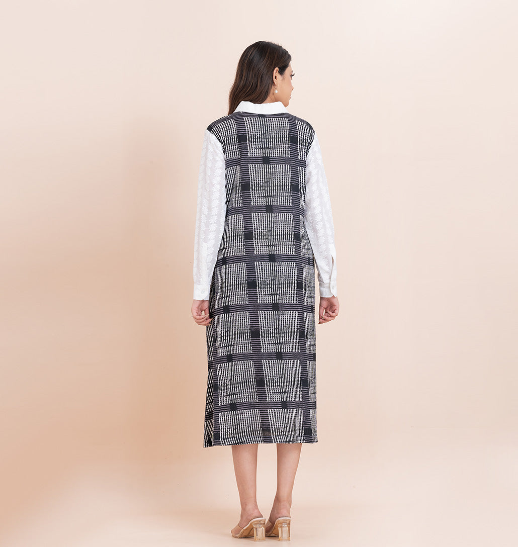 Chess Shirt Dress