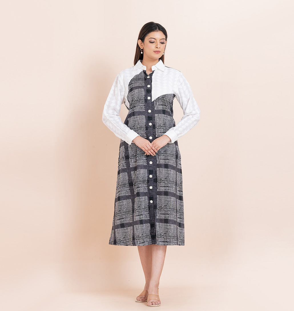 Chess Shirt Dress