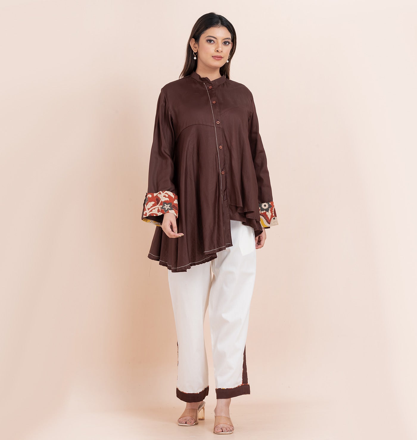 Cocoa brown asymetric coord set