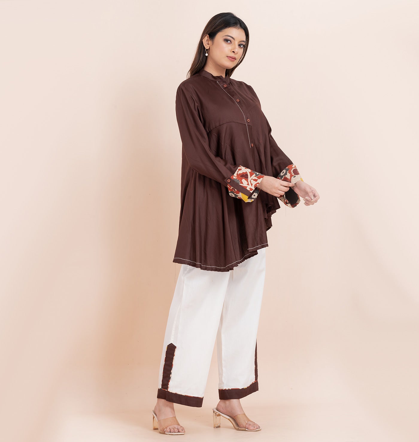 Cocoa brown asymetric coord set