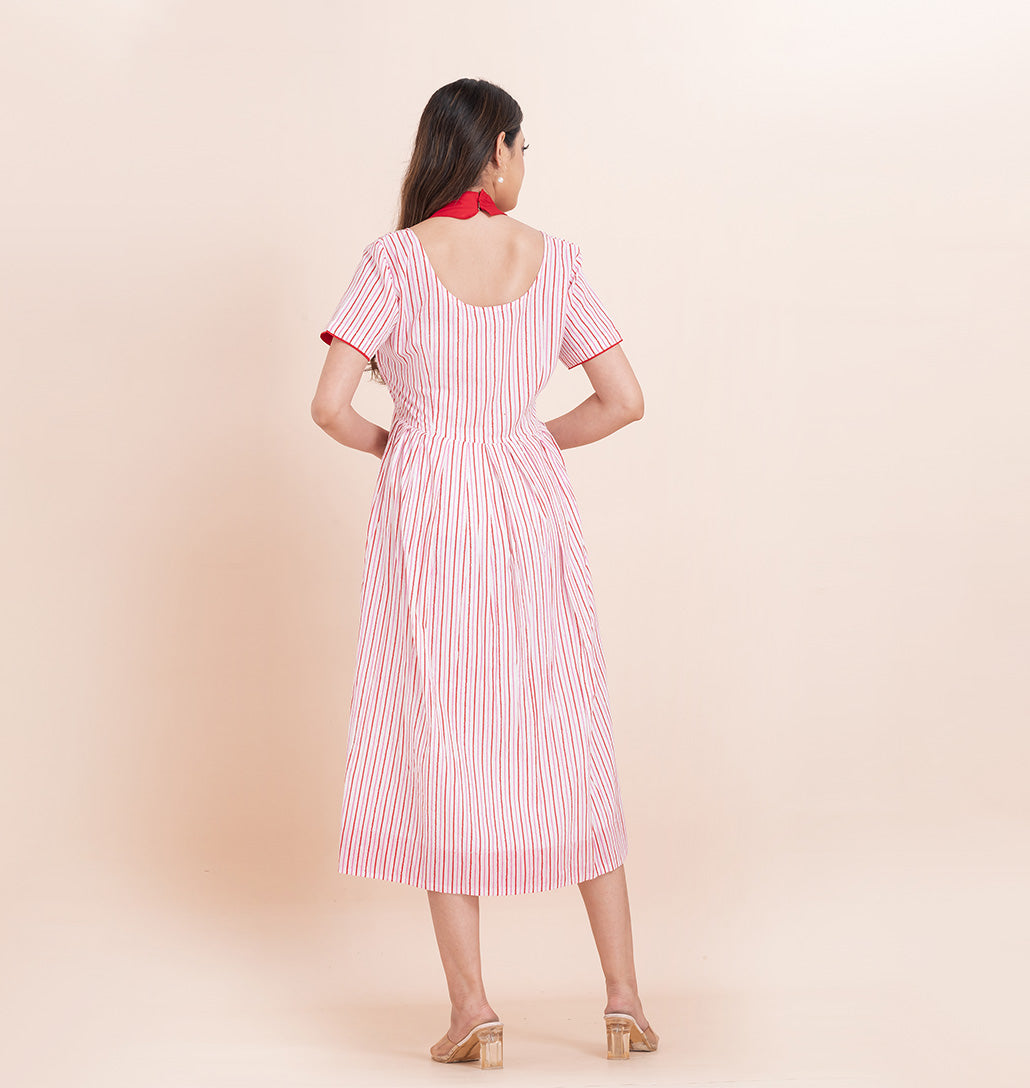 Halter neck Heart Applique dress