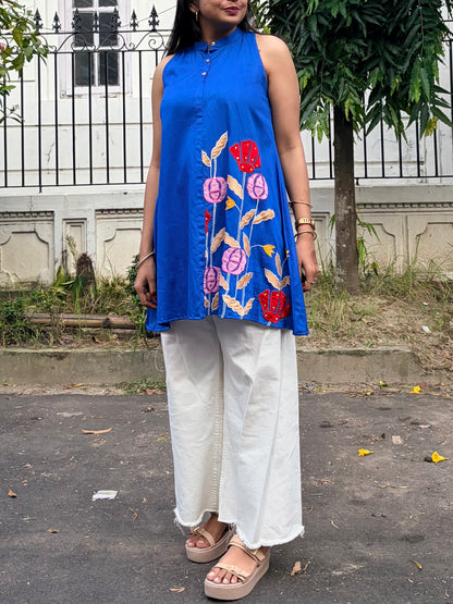 Blue bloom Tunic