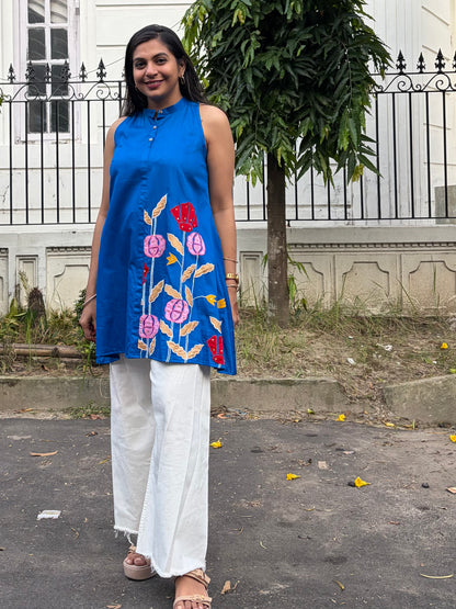 Blue bloom Tunic
