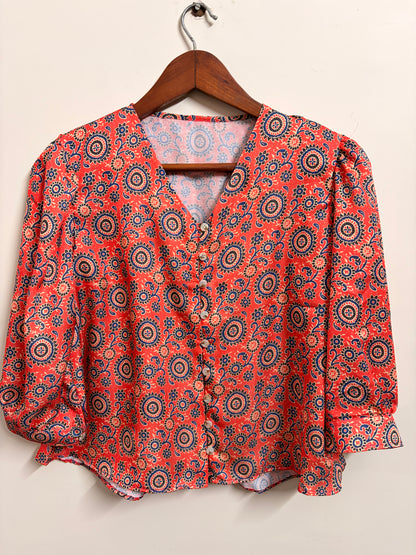 Surkh Mitti Modal Muslin Shirt