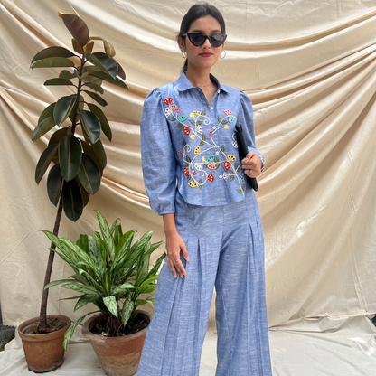 Blooming Bough coord set BLUE