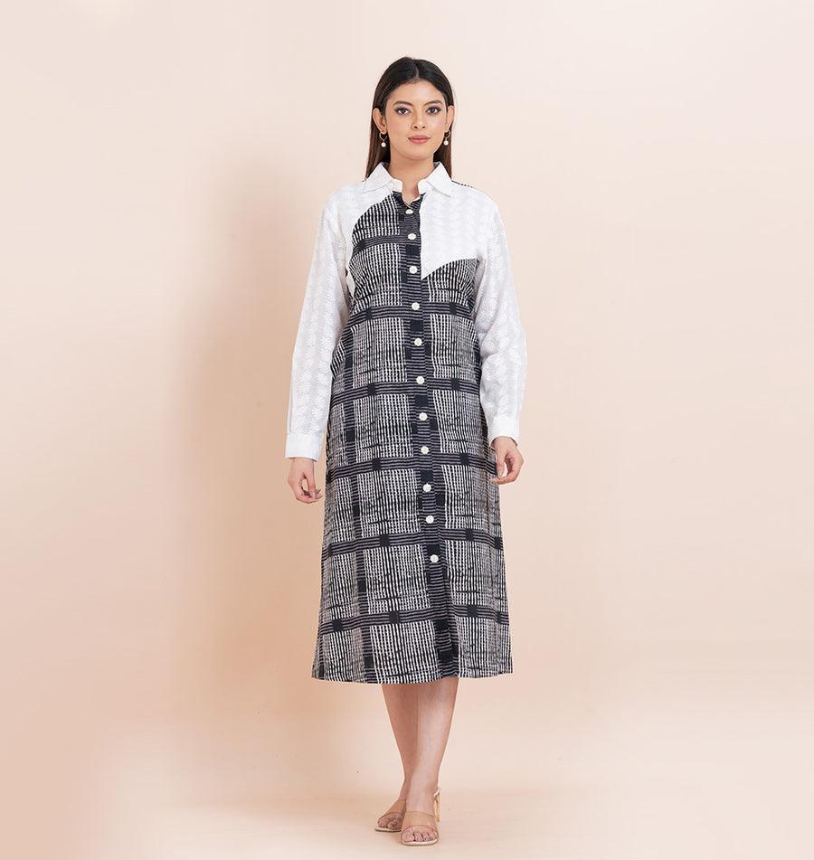 Chess Shirt Dress