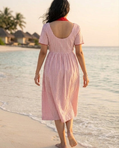 Halter neck Heart Applique dress