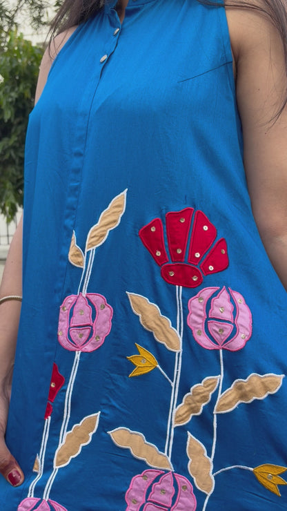 Blue bloom Tunic